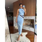 Vestido Midy Azul Alury