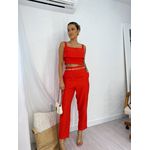 Cropped Alfaiataria Vermelho Ane