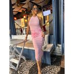 Vestido em Tule Rosa Nancy