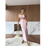 Vestido Midi Rosa Sancho