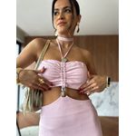 Vestido Midi Rosa Sancho