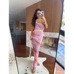 Vestido em Tule Rosa Cléo
