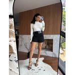 Short Preto Poá Tessie