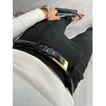 Cinto Preto em Couro Mavys