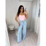 Body Decote Quadrado Rosa Misey