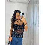 Blusa Tule Poá Byna