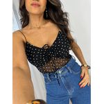 Blusa Tule Poá Byna
