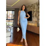 Vestido em Tule Azul Nancy
