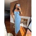 Vestido Midi Azul Falls