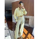 Camisa Cropped Manteiga Lyla