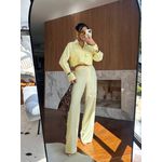 Camisa Cropped Manteiga Lyla