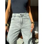 Calça Jeans Wide Leg Estonada Nina