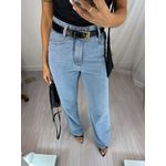 Calça Wide Leg Jeans Vivi Média