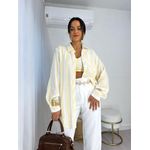 Conjunto Camisa e Cropped Manteiga Rany
