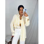 Conjunto Camisa e Cropped Manteiga Rany