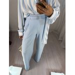 Conjunto Camisa e Cropped Rany Azul