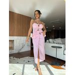 Saia Midi Rosa Melly