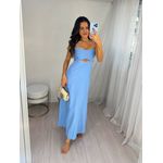 Vestido Midi Azul Neily