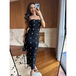 Vestido Midi Preto Star