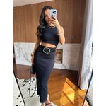 Vestido Midi Preto Lory