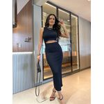 Vestido Midi Preto Lory