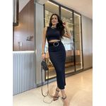 Vestido Midi Preto Lory