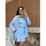 Vestido Curto Azul Eva