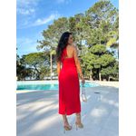 Vestido Midi Vermelho Tiana
