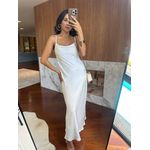 Vestido Acetinado Branco Verona