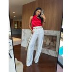 Blusa Acetinada Vermelho Carla