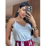 Blusa Acetinada Off Selena