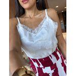 Blusa Acetinada Off Selena