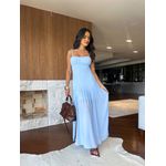 Vestido Alongado Azul Betina