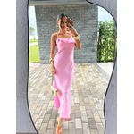 Vestido Midi Rosa Nena
