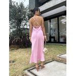Vestido Midi Rosa Nena