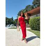 Vestido Midi Vermelho Anne