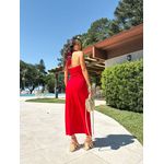Vestido Midi Vermelho Anne