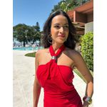 Vestido Midi Vermelho Anne