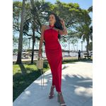 Vestido Midi Vermelho Anne