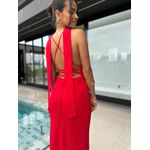 Vestido Midi Vermelho Yara