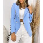 Blazer Inspiração Balmain Azul Bebê