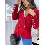 Blazer Inspiração Balmain Vermelho