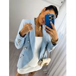 Blazer Inspiração Balmain Azul Bebê