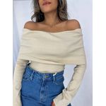 Blusa Ombro a Ombro Areia Bourn