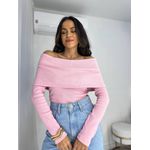 Blusa Ombro a Ombro Rosa Bebe Bourn