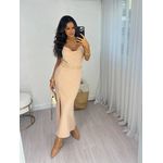 Vestido Midi Nude Bru