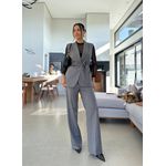 Conjunto Alfaiataria Cinza Cely