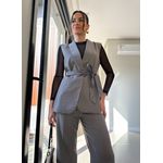 Conjunto Alfaiataria Cinza Cely