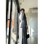 Conjunto Alfaiataria Cinza Cely
