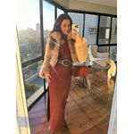 Vestido Midi Marrom Charlotte